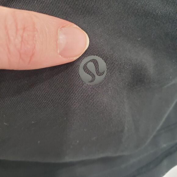 Lululemon Shirt Women Large Gray Short Sleeve Athletic Lightweight Pima Cotton - Picture 5 of 6